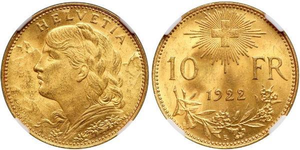 10 Franc Switzerland Gold 