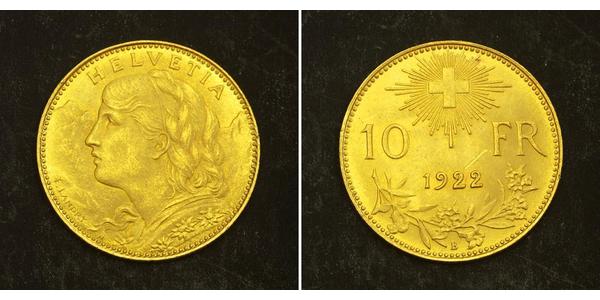 10 Franc Switzerland Gold 