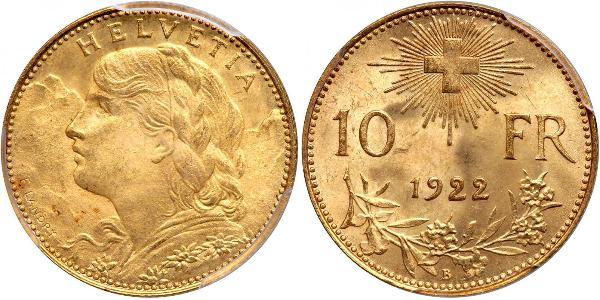 10 Franc Switzerland Gold 