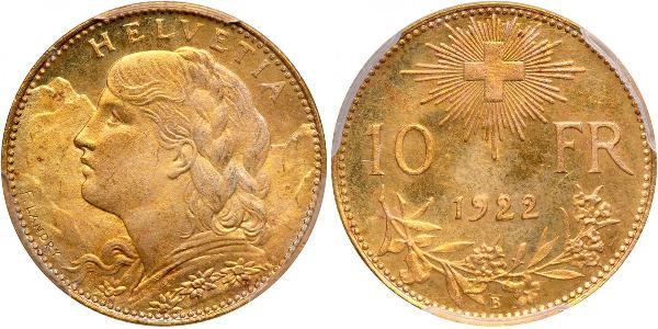 10 Franc Switzerland Gold 