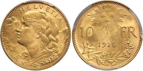 10 Franc Switzerland Gold 