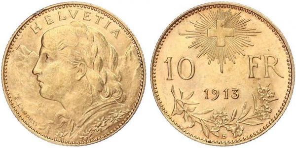 10 Franc Switzerland Gold 