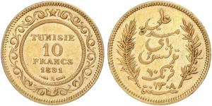 10 Franc Tunesien Gold 