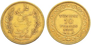 10 Franc Tunesien Gold 