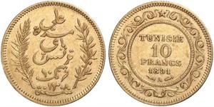 10 Franc Tunesien Gold 