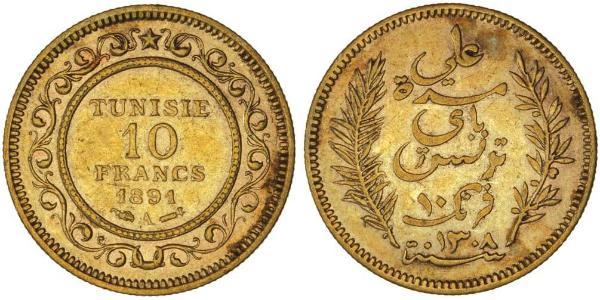 10 Franc Tunesien Gold 