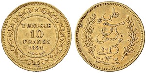 10 Franc Tunisia Gold 