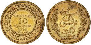 10 Franc Tunisia Gold 