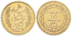 10 Franc Tunisia Gold 