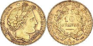 10 Franc Zweite Französische Republik (1848-1852) Gold 