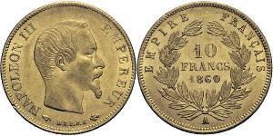 10 Franc Zweites Kaiserreich (1852-1870) Gold Napoleon III (1808-1873)