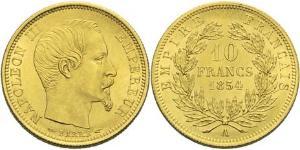 10 Franc Zweites Kaiserreich (1852-1870) Gold Napoleon III (1808-1873)