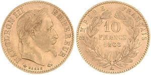 10 Franc Zweites Kaiserreich (1852-1870) Gold Napoleon III (1808-1873)