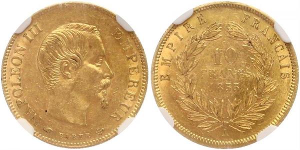 10 Franc Zweites Kaiserreich (1852-1870) Gold Napoleon III (1808-1873)