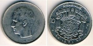 10 Franc Belgien Kupfer/Nickel 