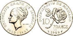 10 Franc Monaco Kupfer/Nickel 