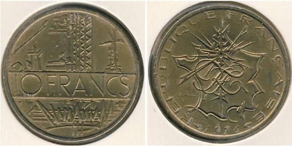 10 Franc Frankreich Messing 