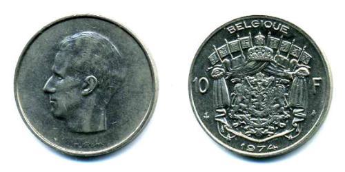 10 Franc Belgien Nickel 