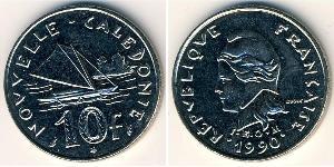 10 Franc Neukaledonien Nickel 