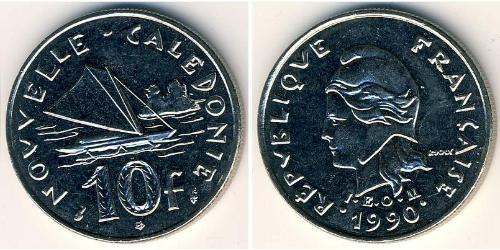 10 Franc Neukaledonien Nickel 