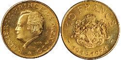 10 Franc Monaco Or Rainier III