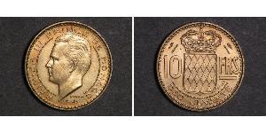 10 Franc Monaco Or Rainier III