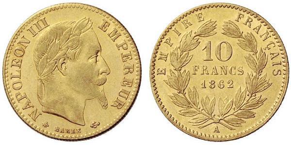 10 Franc Second Empire (1852-1870) Or Napoleon III (1808-1873)