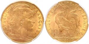 10 Franc Troisième République (1870-1940)  Or 