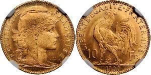 10 Franc Troisième République (1870-1940)  Or 