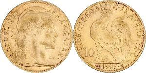 10 Franc Troisième République (1870-1940)  Or 