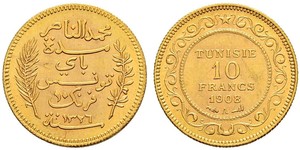 10 Franc Tunisie Or 