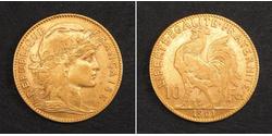 10 Franc Terza Repubblica francese (1870-1940)  Oro 