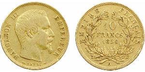 10 Franc Secondo Impero francese (1852-1870) Oro Napoleone III (1808-1873)