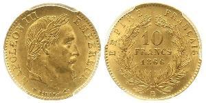 10 Franc Segundo Imperio francés (1852-1870) Oro Napoleon III (1808-1873)