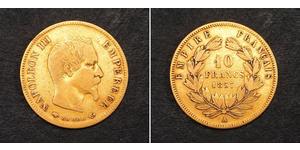 10 Franc Segundo Imperio francés (1852-1870) Oro Napoleon III (1808-1873)