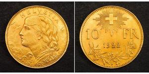 10 Franc Suiza Oro 