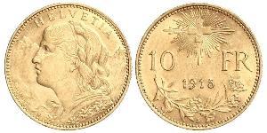 10 Franc Suiza Oro 