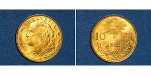 10 Franc Suiza Oro 