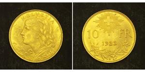 10 Franc Suiza Oro 