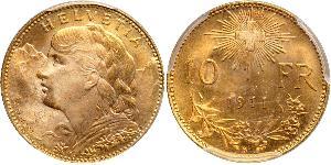 10 Franc Suiza Oro 