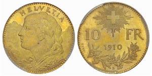 10 Franc Suiza Oro 