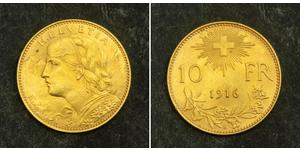 10 Franc Suiza Oro 