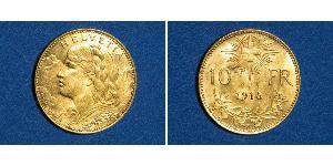 10 Franc Suiza Oro 