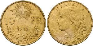 10 Franc Suiza Oro 