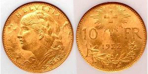 10 Franc Svizzera Oro 