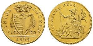 10 Franc Svizzera Oro 