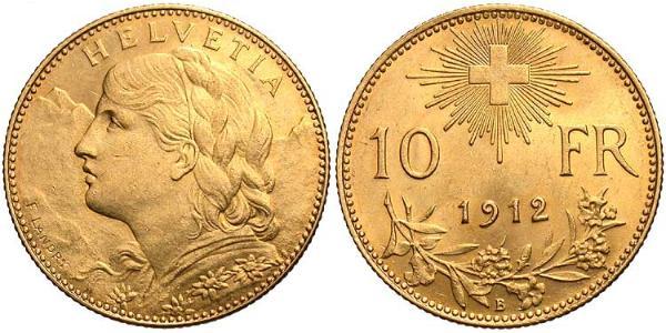 10 Franc Svizzera Oro 