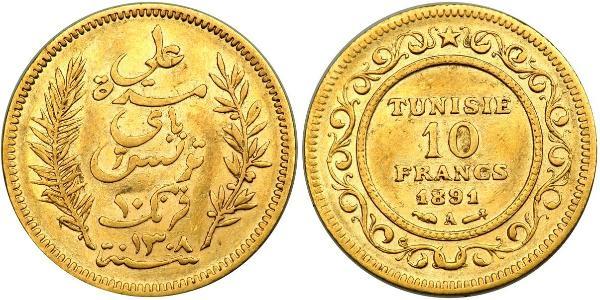 10 Franc Tunisia Oro 