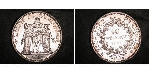 10 Franc Quinta República Francesa (1958 - ) Plata 