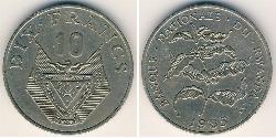 10 Franc Rwanda Rame/Nichel 